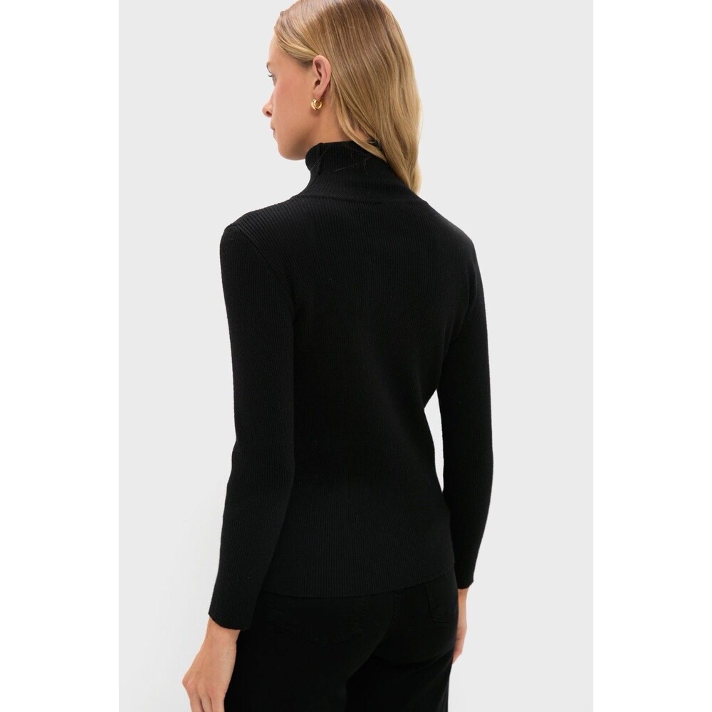 Tuckernuck Arlo Turtleneck Sweater Size XL Black Ribbed Soft Classic Winter NWT - Picture 3 of 9